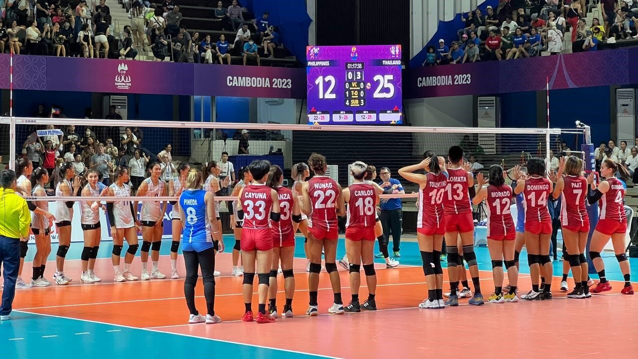 Philippine women's volleyball team falters against powerhouse Thailand